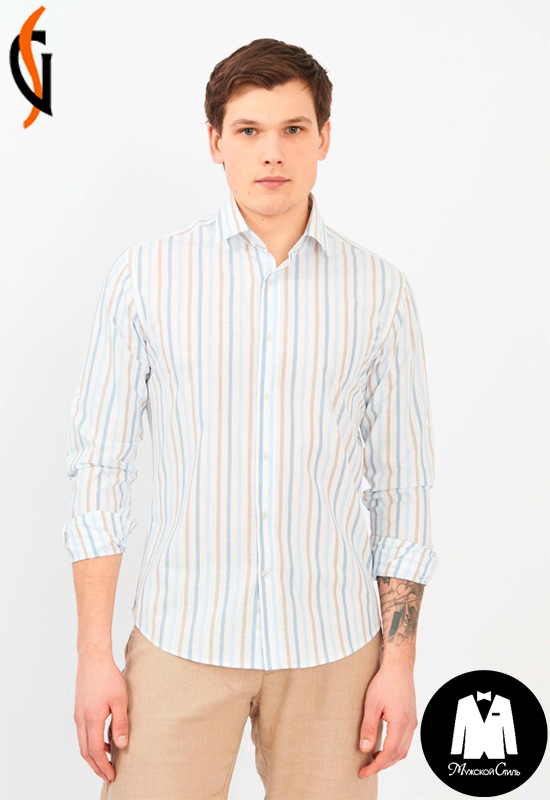 Сорочка мужская длинный рукав 