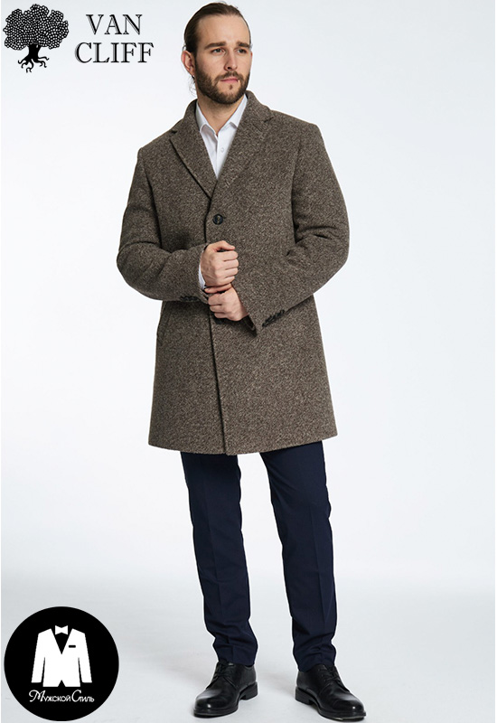 Мужское пальто Кабри бежевое