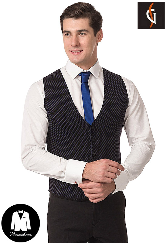 Жилет трикотажный на пуговицах